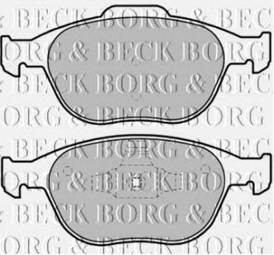 BORG & BECK bbp1739 -  Комплект тормозных колодок, дисковый тормоз